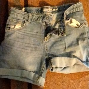 Overalls and two pairs of shorts